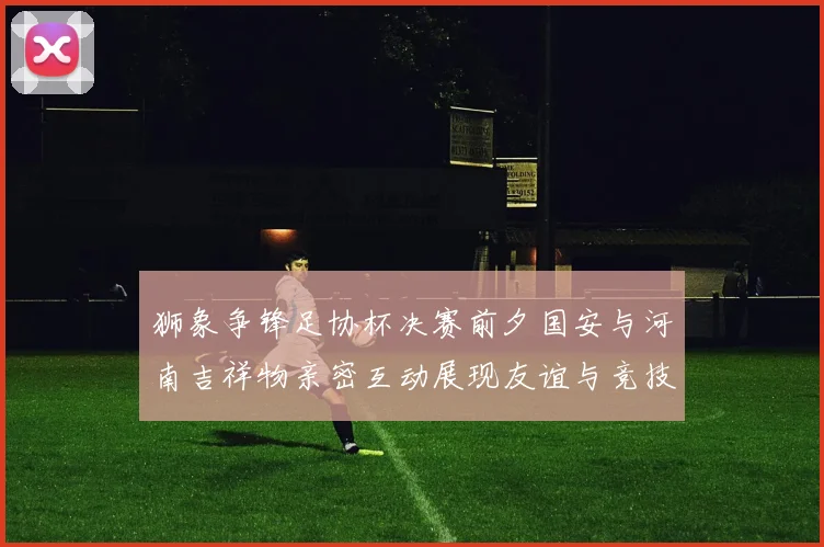 狮象争锋足协杯决赛前夕国安与河南吉祥物亲密互动展现友谊与竞技精神